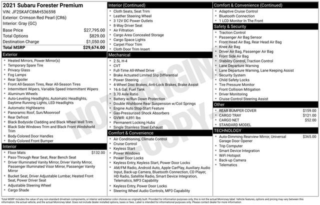 2021 Subaru Forester Premium
