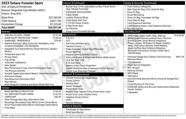2023 Subaru Forester Sport