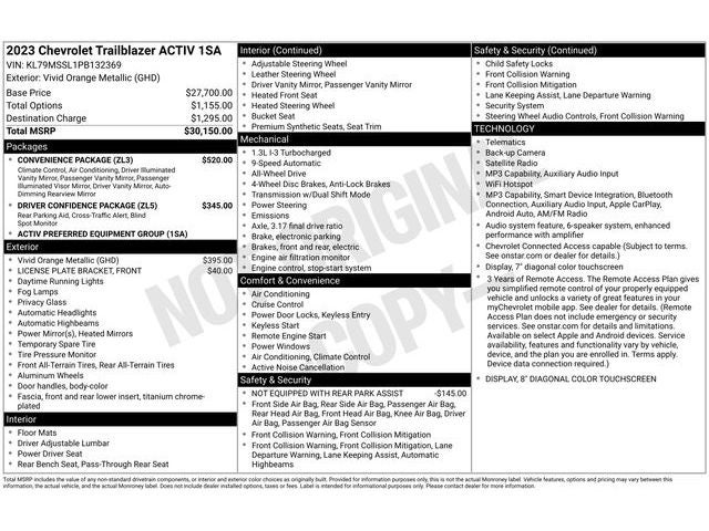 2023 Chevrolet TrailBlazer ACTIV