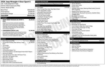 2026 Jeep Wrangler Sport S