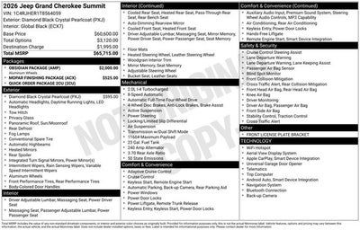 2026 Jeep Grand Cherokee Summit