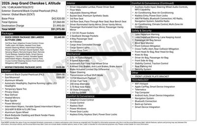 2026 Jeep Grand Cherokee L Altitude