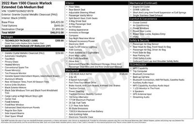 2022 RAM 1500 Classic Warlock