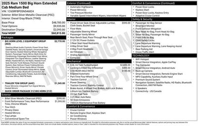 2025 RAM 1500 Big Horn/Lone Star
