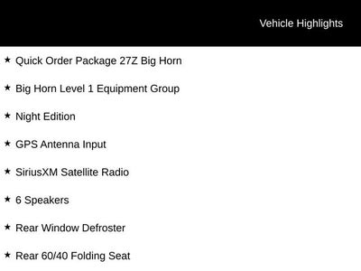 2026 RAM 1500 Big Horn/Lone Star
