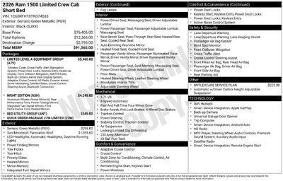 2026 RAM 1500 Limited