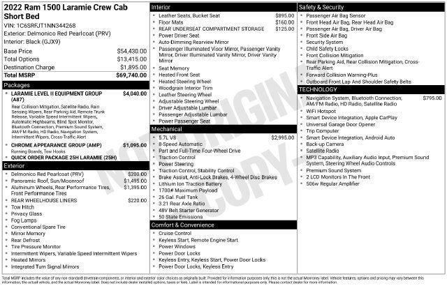 2022 RAM 1500 Laramie