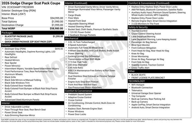 2026 Dodge Charger Scat Pack