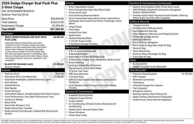 2026 Dodge Charger Scat Pack Plus