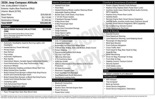 2026 Jeep Compass Latitude