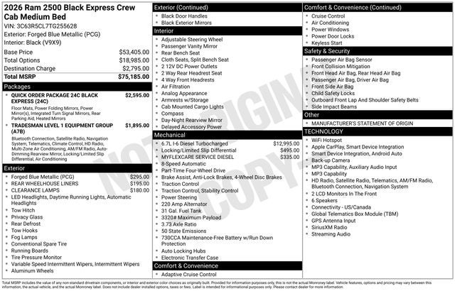 2026 RAM 2500 Tradesman