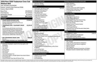 2026 RAM 2500 Tradesman