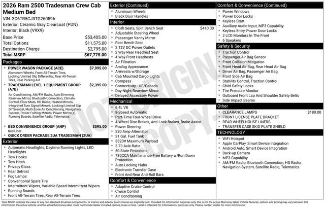 2026 RAM 2500 Tradesman