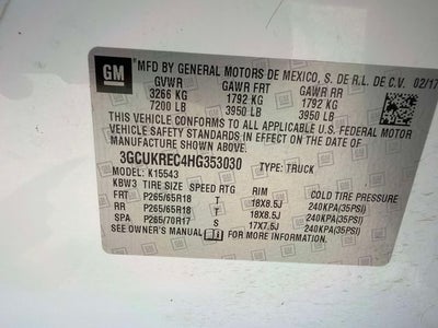 2017 Chevrolet Silverado 1500 LT LT2
