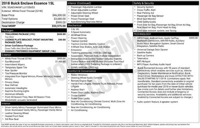 2018 Buick Enclave Essence