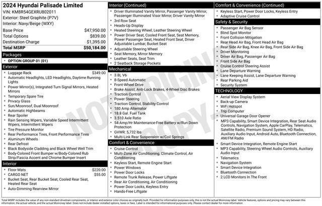 2024 Hyundai Palisade Limited
