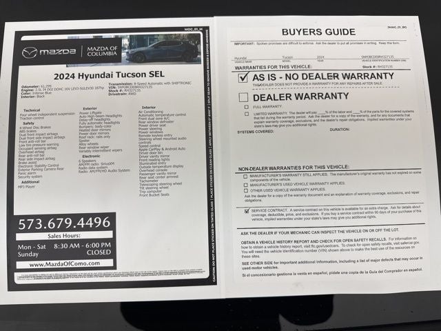 2024 Hyundai Tucson SEL