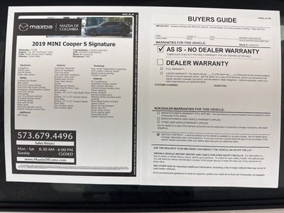 2019 MINI Cooper S Signature