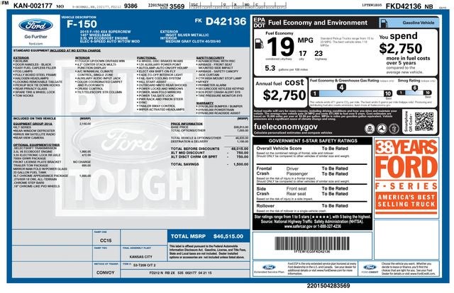 2015 Ford F-150 XLT