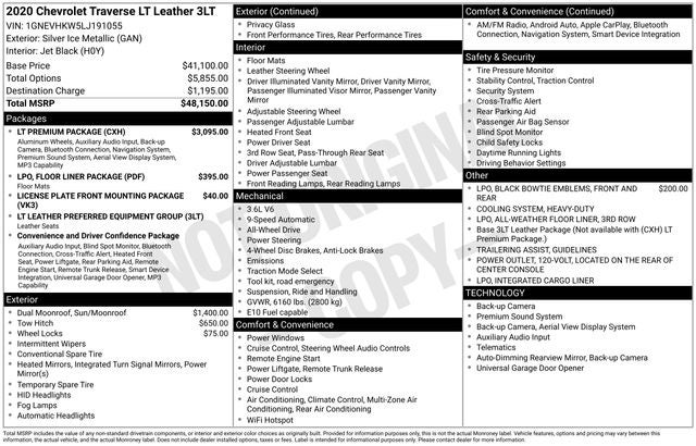 2020 Chevrolet Traverse LT Leather