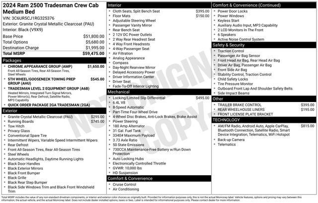 2024 RAM 2500 Tradesman