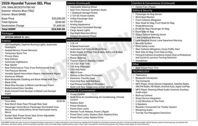 2026 Hyundai Tucson SEL Plus