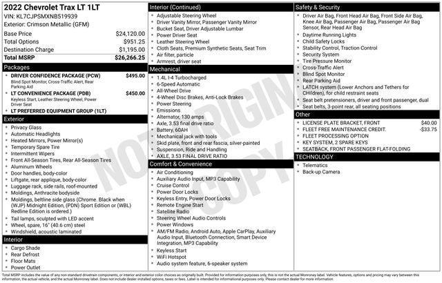 2022 Chevrolet Trax LT