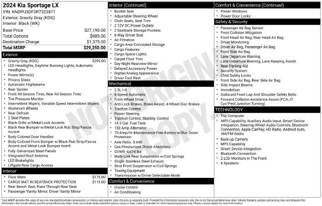 2024 Kia Sportage LX