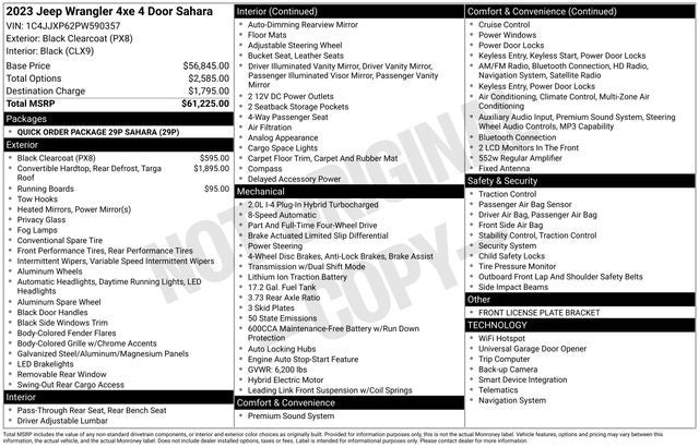 2023 Jeep Wrangler Sahara 4xe