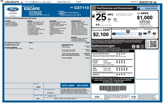 2014 Ford Escape S