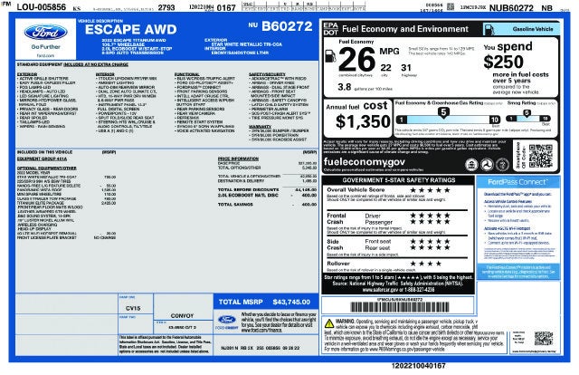 2022 Ford Escape Titanium