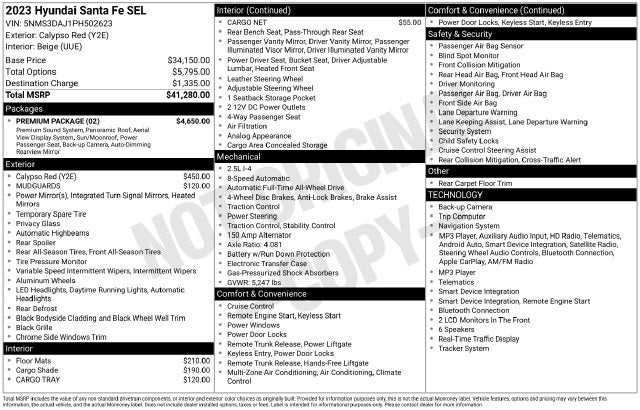2023 Hyundai Santa Fe SEL