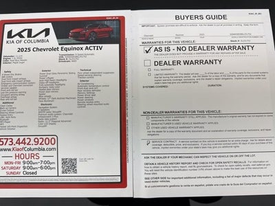 2025 Chevrolet Equinox AWD ACTIV