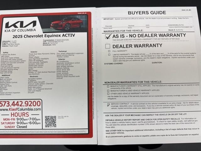 2025 Chevrolet Equinox AWD ACTIV