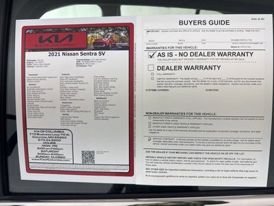 2021 Nissan Sentra SV