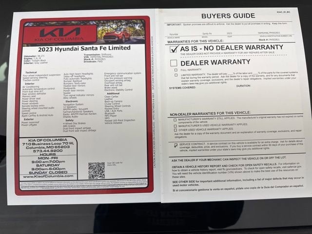 2023 Hyundai Santa Fe Limited