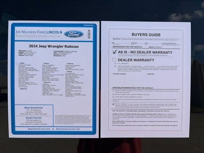 2024 Jeep Wrangler Rubicon 4 Door 4x4