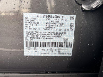 2027 Ford Explorer Active w/100A Pkg 4WD