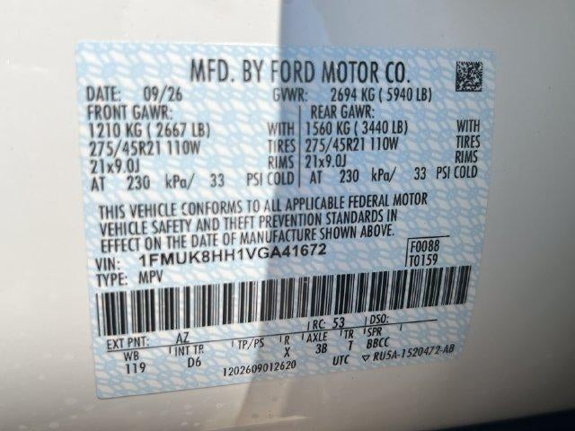 2027 Ford Explorer Platinum 4WD