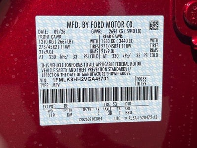 2027 Ford Explorer Platinum 4WD