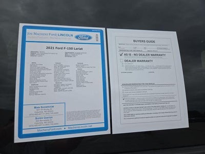 2021 Ford F-150 LARIAT 4WD SuperCrew 5.5' Box