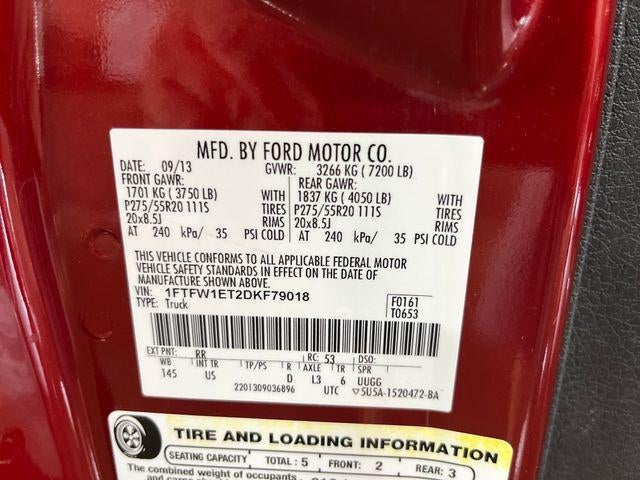 2013 Ford F-150 4WD SuperCrew 5-1/2 Ft Box XLT