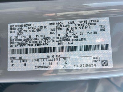 2026 Ford F-150 Raptor 4WD SuperCrew 5.5' Box