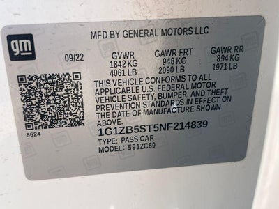 2022 Chevrolet Malibu 4dr Sdn LS w/1LS