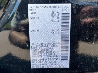 2024 Nissan Altima 2.5 SV Sedan