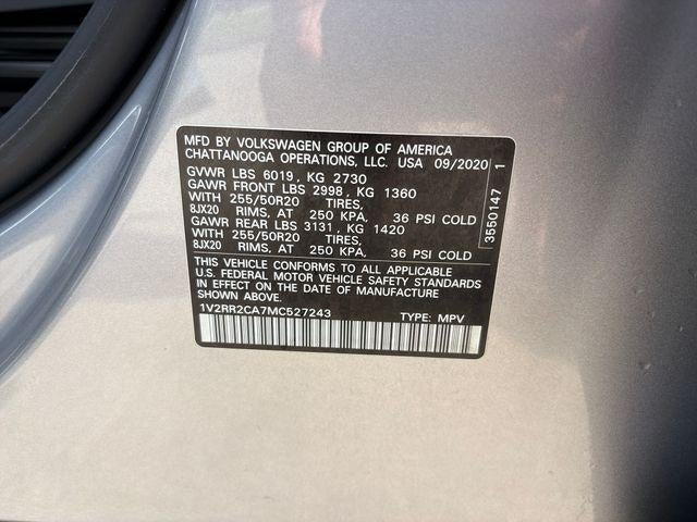 2021 Volkswagen Atlas 3.6L V6 SE w/Technology R-Line 4MOTION *Ltd Avail*