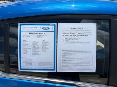2024 Nissan Sentra SV CVT