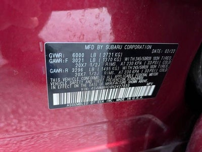 2022 Subaru Ascent Touring 7-Passenger