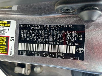 2021 Toyota Camry LE Auto (SE)