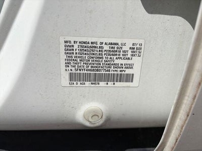 2013 Honda Pilot 4WD EX-L with DVD Rear Entertainment System